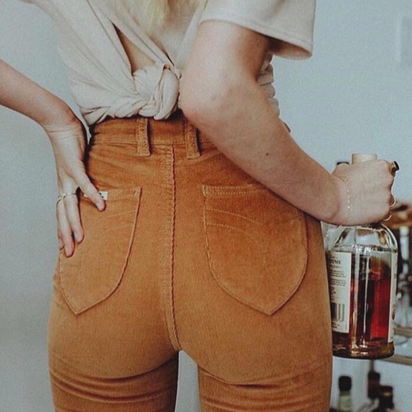 ROLLA'S Pants - Rolla’s East Coast tan cord flare pants